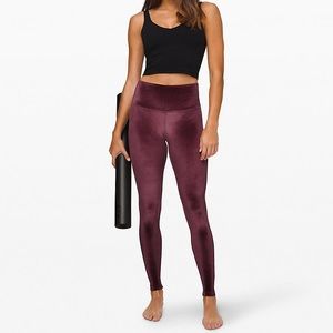 Lululemon Wunder Lounge velvet leggings sz4